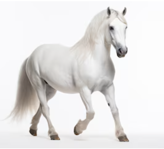 Arabian White Mare